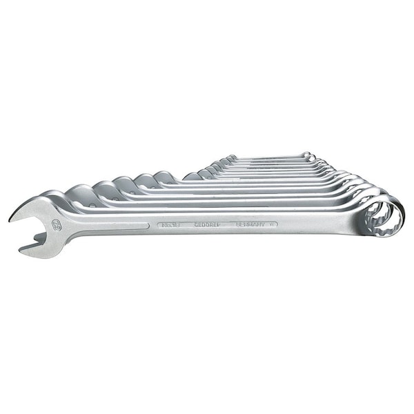 Combination Wrench Set, 15 pcs., 6-32mm